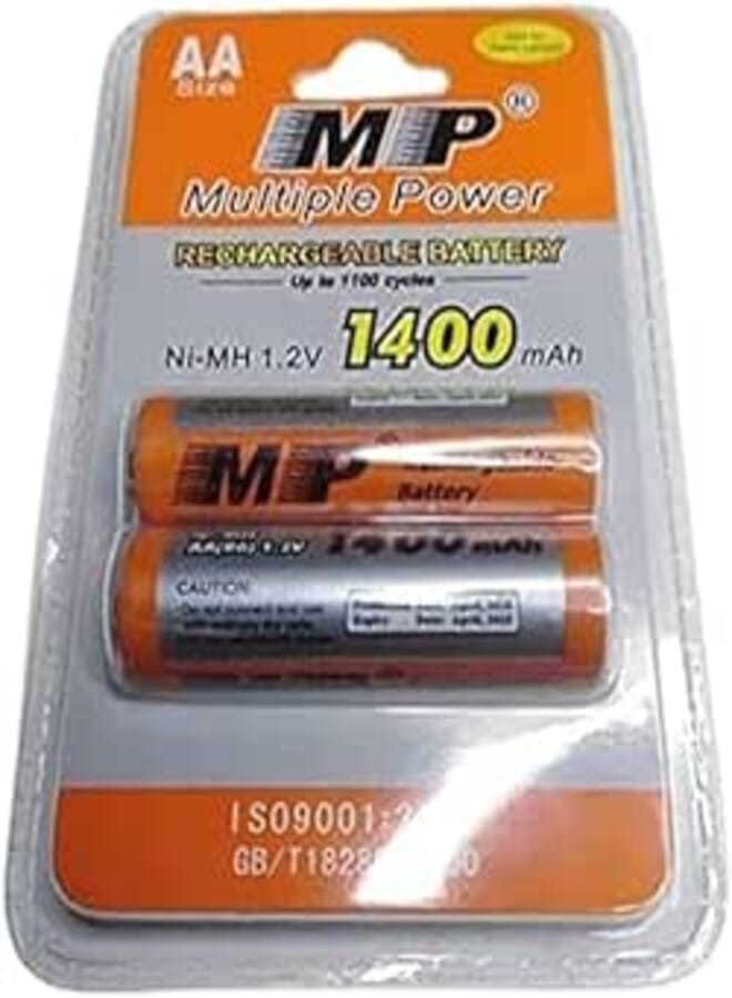 MP AA Rechargeable Battery - 1400mAh - 2 Pcs